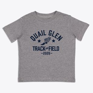 Quail Glen Elementary School Track and Field Toddler T-Shirt