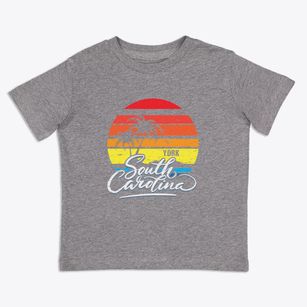York South Carolina Palm Tree Sunset Toddler T-Shirt
