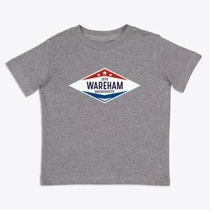 Wareham Massachusetts Diamond Star Toddler T-Shirt