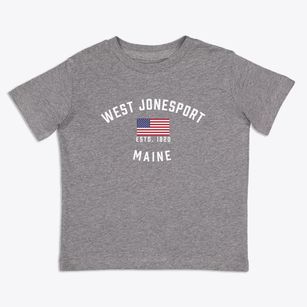 West Jonesport Maine Patriot Toddler T-Shirt