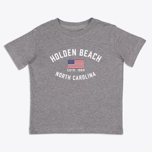 Holden Beach North Carolina Patriot Toddler T-Shirt