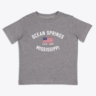 Ocean Springs Mississippi Patriot Toddler T-Shirt