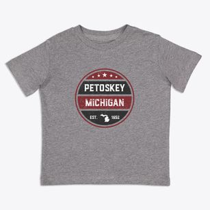 Petoskey Michigan Americana Toddler T-Shirt