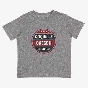 Coquille Oregon Americana Toddler T-Shirt