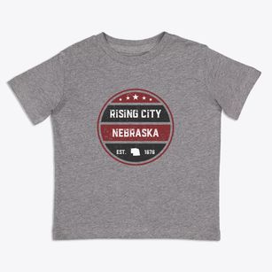 Rising City Nebraska Americana Toddler T-Shirt