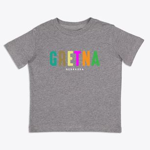 Gretna Nebraska Color Pop Toddler T-Shirt