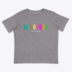Minocqua Wisconsin Color Pop Toddler T-Shirt