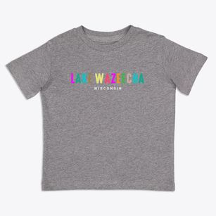 Lake Wazeecha Wisconsin Color Pop Toddler T-Shirt
