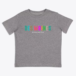 Des Moines Washington Color Pop Toddler T-Shirt