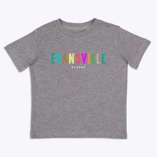 Evansville Alaska Color Pop Toddler T-Shirt