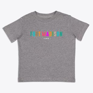 Fort Madison Iowa Color Pop Toddler T-Shirt
