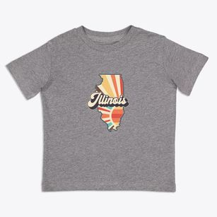  Illinois Retro Art Toddler T-Shirt