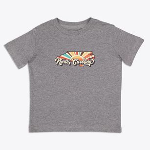  North Carolina Retro Art Toddler T-Shirt