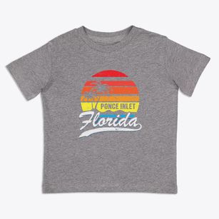 Ponce Inlet Florida Palm Tree Sunset Toddler T-Shirt