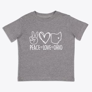  Ohio Peace Love Toddler T-Shirt