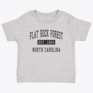 Flat Rock Forest North Carolina Classic Established Toddler T-Shirt