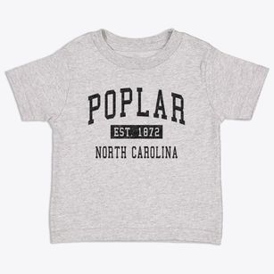 Poplar North Carolina Classic Established Toddler T-Shirt
