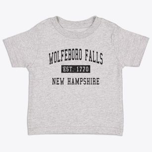 Wolfeboro Falls New Hampshire Classic Established Toddler T-Shirt