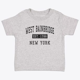 West Bainbridge New York Classic Established Toddler T-Shirt