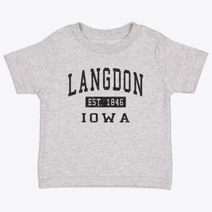 Langdon Iowa Classic Established Toddler T-Shirt