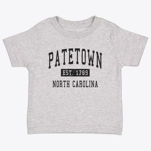 Patetown North Carolina Classic Established Toddler T-Shirt
