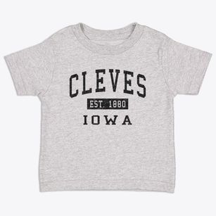Cleves Iowa Classic Established Toddler T-Shirt