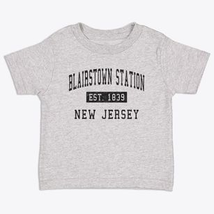 Blairstown Station New Jersey Classic Established Toddler T-Shirt