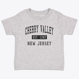 Cherry Valley New Jersey Classic Established Toddler T-Shirt