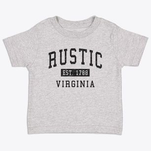 Rustic Virginia Classic Established Toddler T-Shirt