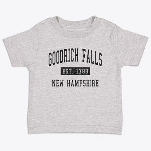Goodrich Falls New Hampshire Classic Established Toddler T-Shirt