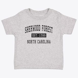 Sherwood Forest North Carolina Classic Established Toddler T-Shirt