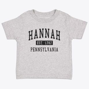 Hannah Pennsylvania Classic Established Toddler T-Shirt