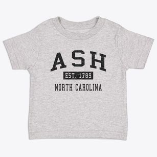 Ash North Carolina Classic Established Toddler T-Shirt
