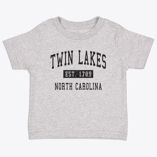 Twin Lakes North Carolina Classic Established Toddler T-Shirt