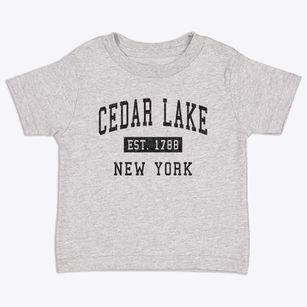 Cedar Lake New York Classic Established Toddler T-Shirt