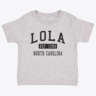 Lola North Carolina Classic Established Toddler T-Shirt