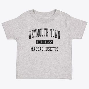 Weymouth Town Massachusetts Classic Established Toddler T-Shirt