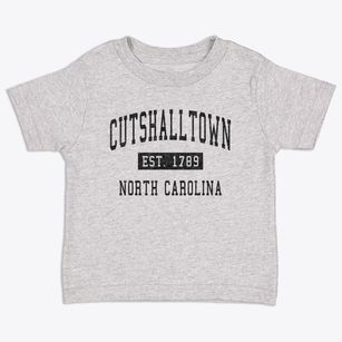 Cutshalltown North Carolina Classic Established Toddler T-Shirt