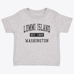 Lummi Island Washington Classic Established Toddler T-Shirt