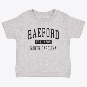Raeford North Carolina Classic Established Toddler T-Shirt