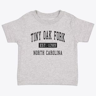 Tiny Oak Fork North Carolina Classic Established Toddler T-Shirt