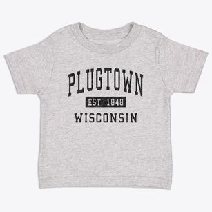 Plugtown Wisconsin Classic Established Toddler T-Shirt