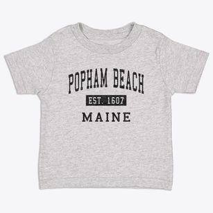 Popham Beach Maine Classic Established Toddler T-Shirt