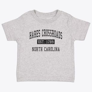 Hares Crossroads North Carolina Classic Established Toddler T-Shirt
