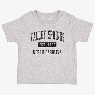 Valley Springs North Carolina Classic Established Toddler T-Shirt