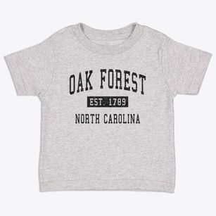 Oak Forest North Carolina Classic Established Toddler T-Shirt