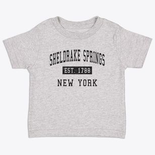 Sheldrake Springs New York Classic Established Toddler T-Shirt