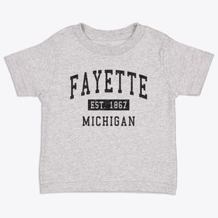 Fayette Michigan Classic Established Toddler T-Shirt