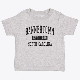 Bannertown North Carolina Classic Established Toddler T-Shirt