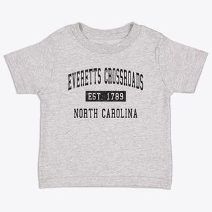 Everetts Crossroads North Carolina Classic Established Toddler T-Shirt